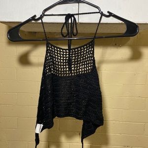 Backless Crochet Top